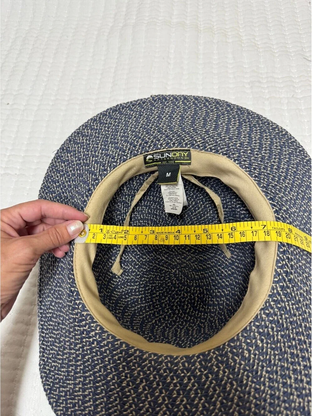 Sunday Afternoons Sol Seeker Wide Brim Sun Hat Blue Lagoon Size M